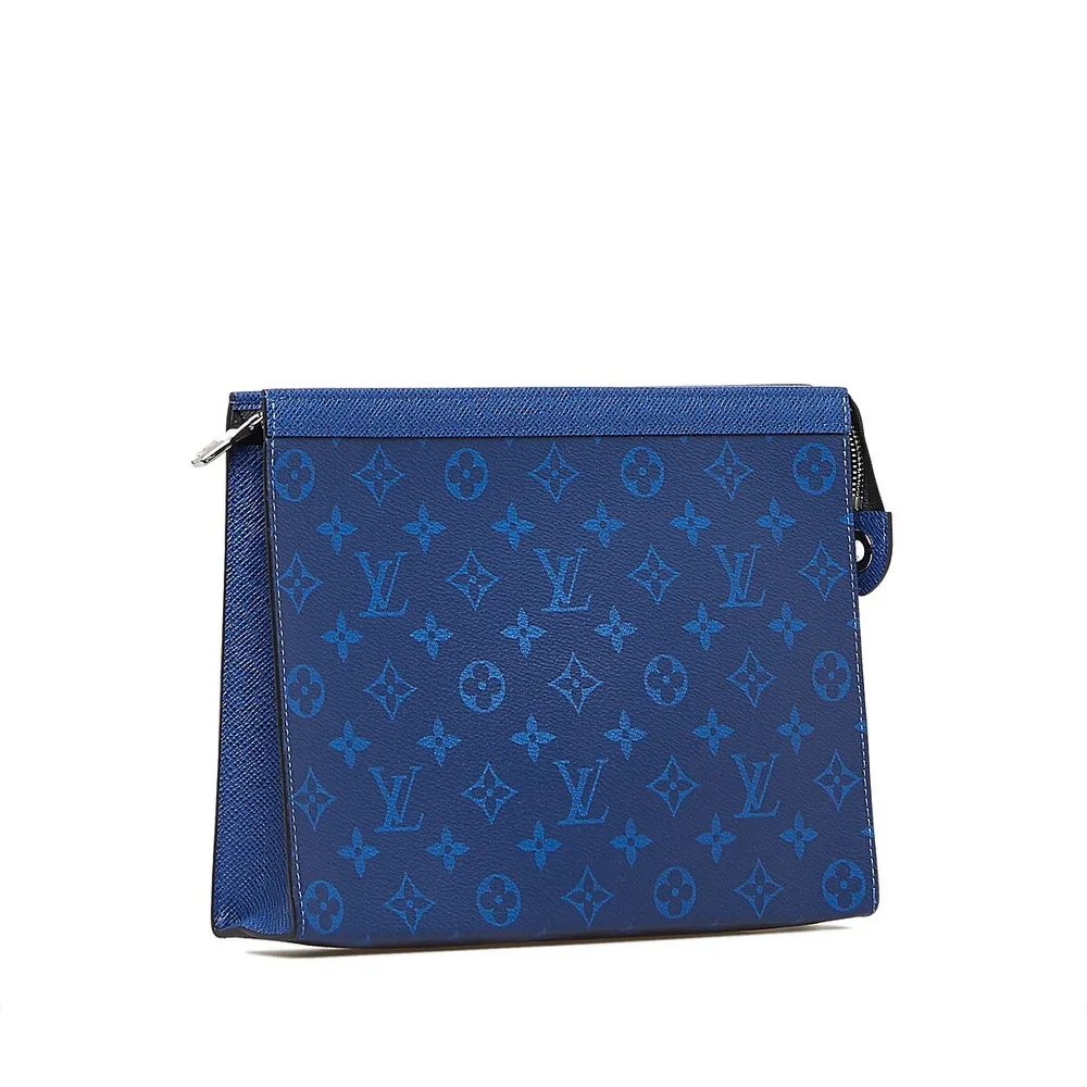Louis Vuitton Discovery Pochette Monogram Pacific Taiga PM Blue in
