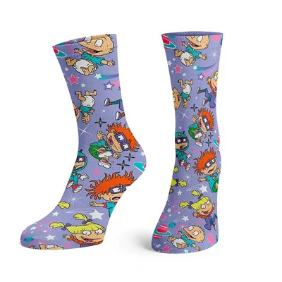 Rugrats Characters Collage Crew Socks