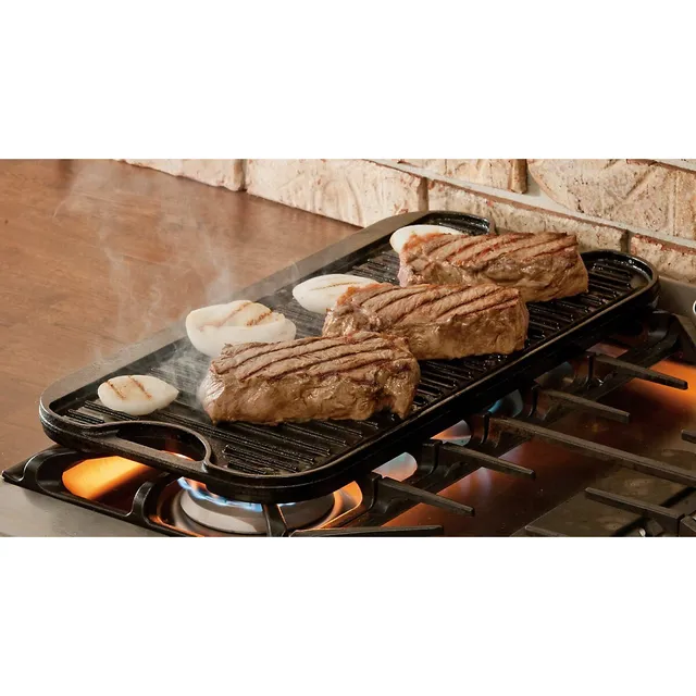 Lodge Chef Collection 19.5#double; x 10#double; Cast Iron Reversible  Grill/Griddle