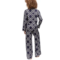 Avery Chain Print Wide Leg Pyjama Set