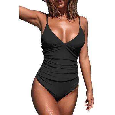 Women's Bright Day Shirring One Piece Swimsuit