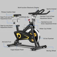 Magnetic Exercise Bike Stationary Belt Drive Indoor Cycling Bike Gym Home Cardio