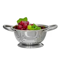 Stainless Steel Colander With Handles 6.25" - Set Of 2