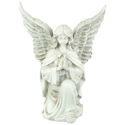 13" Kneeling Praying Angel Outdoor Garden Statue