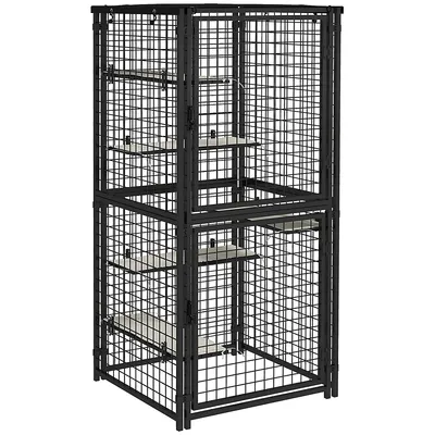 Cat Cage Multi-level Outdoor W/ Uv-and Water Resistant Roof