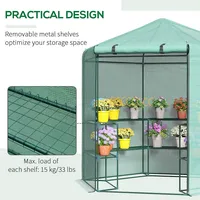 7.4' Hexagonal Portable Greenhouse