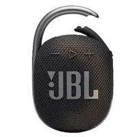 Clip 4 Portable Bluetooth Speaker (black) With Jbl T110 In Ear Headphones