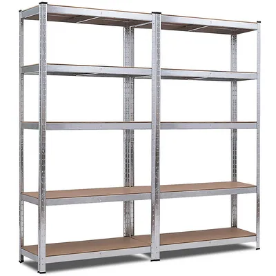 Pcs 72-inch 5-tier Storage Rack Adjustable Garage Shelf Shelving Unit