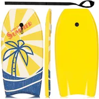 Surfboard Foamie Lightweight Bodyboard Surfing Beach Ocean Leash Eps Core Yellow