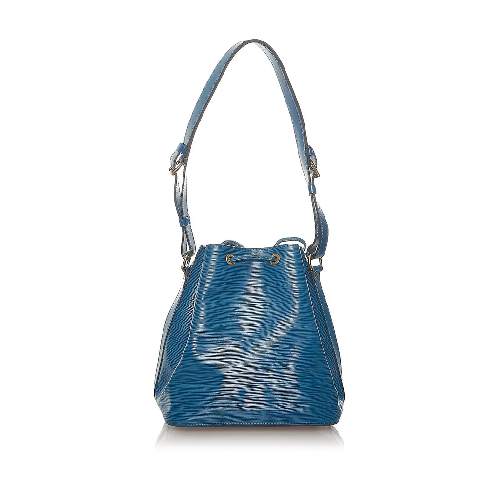 Pre-owned Louis Vuitton Leather Shoulder Bag In Blue