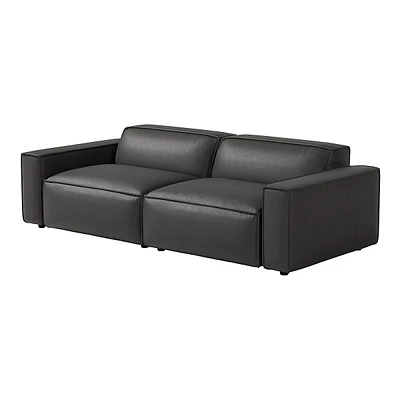 Nathan Full Aniline Leather Modular Sofa With High Density Foam And Feather Down
