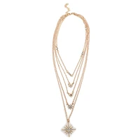 Gold Plated Designer Stone Necklace