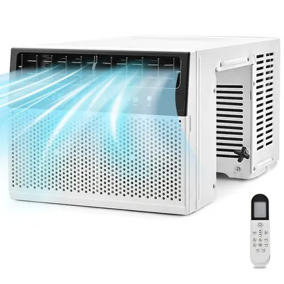 8000 Btu (12000 Btu Ashrae) Window Air Conditioner With Remote, Led Control Panel, Up To 400 Sq.ft.