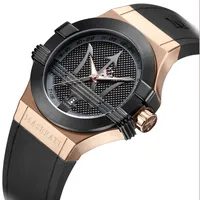 Potenza 42mm Quartz Stainless Steel Watch In Rose Gold/black