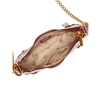 Petit sac zippé à bandoulière Clelia
