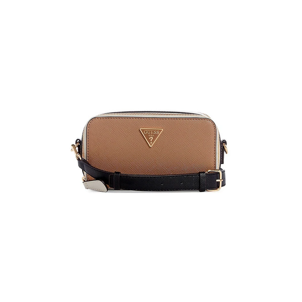 Breana Double-Zip Crossbody Camera Bag