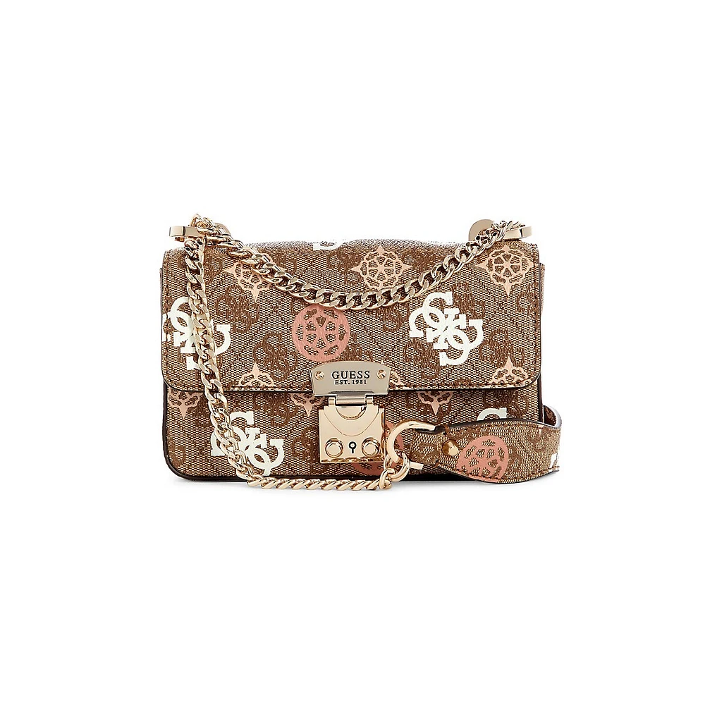 Mini Eliette Logo-Print Convertible Crossbody Bag