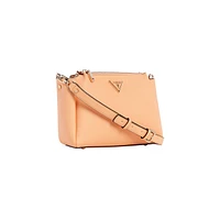 Iwona Tri-Compartment Top-Zip Crossbody Bag