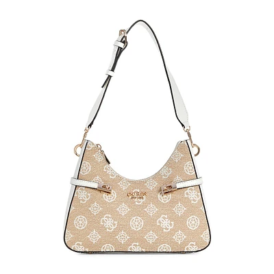 Loralee Peony Jacquard Hobo Shoulder Bag