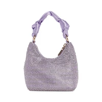 Mini Lua Rhinestone-Embellished Hobo Bag