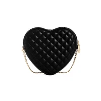 Rainee Quilted Heart Chain Bag