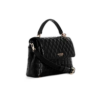 Quilted G-Shine Top-Handle Bag