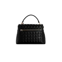 Quilted G-Shine Top-Handle Bag