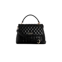 Quilted G-Shine Top-Handle Bag