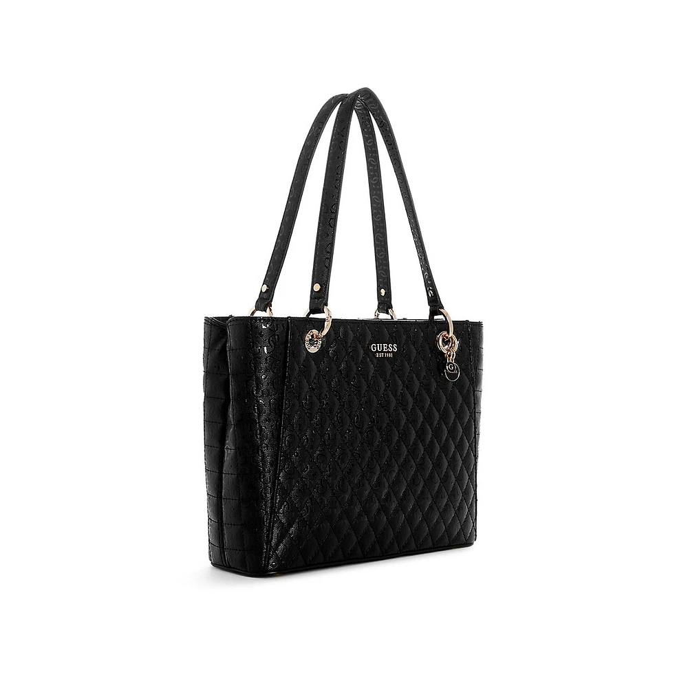 Small Noel Quilted G-Shine Tote