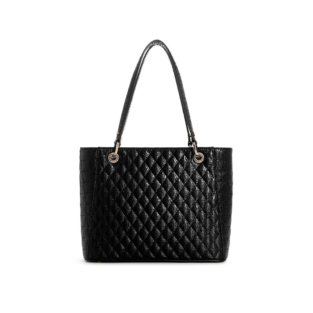 Small Noel Quilted G-Shine Tote