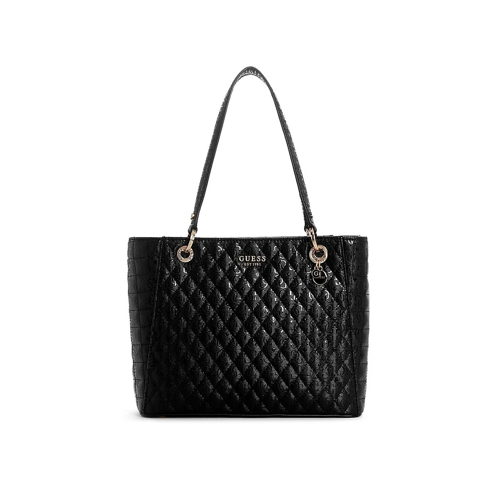 Small Noel Quilted G-Shine Tote