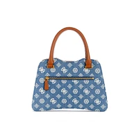 Small Kuba Denim Logo Satchel