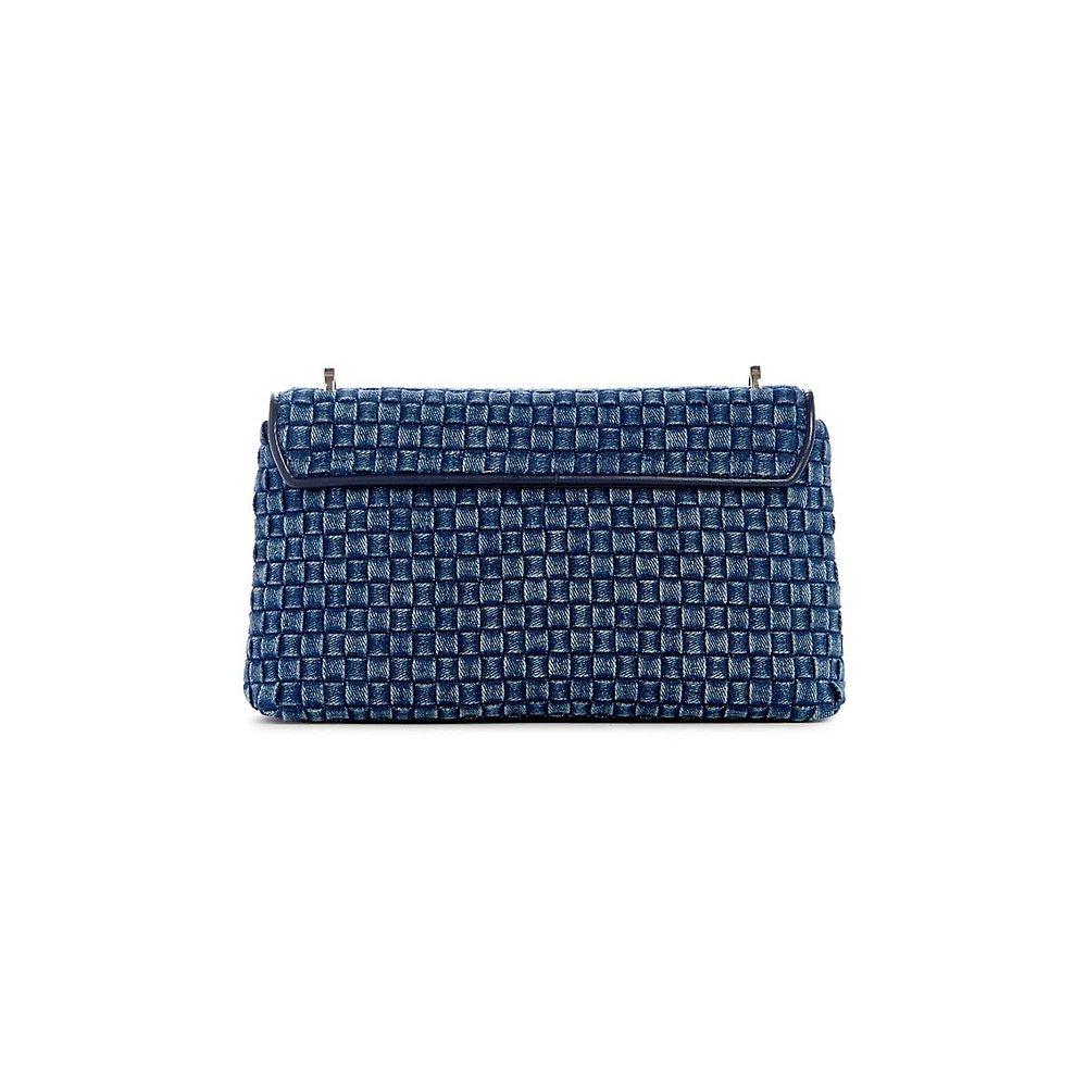 Majka Denim Flap Crossbody Bag