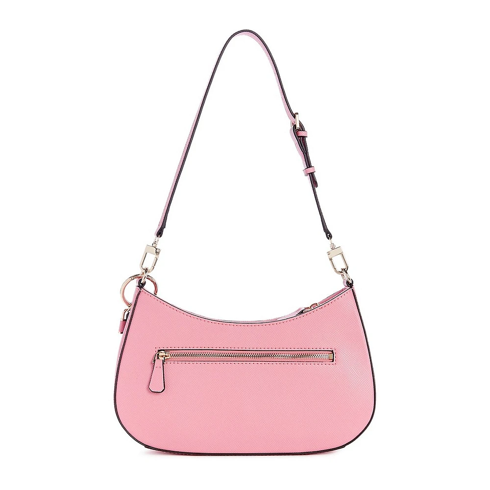 Small Top-Zip Shoulder Bag