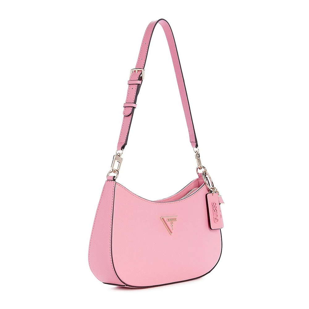 Small Top-Zip Shoulder Bag