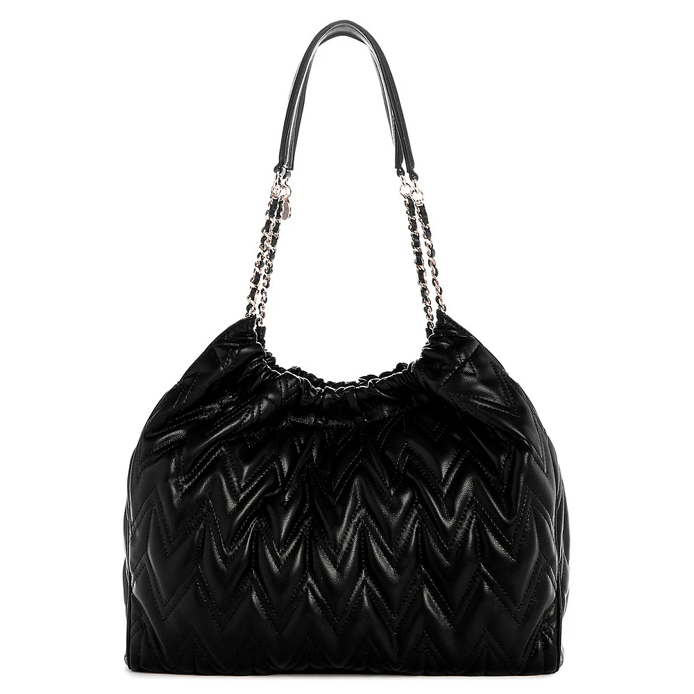 Eda Large Quilted Hobo Bag