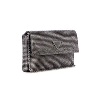 Zalina Embellished Flap Clutch