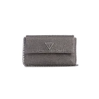 Zalina Embellished Flap Clutch