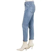 Josefina Slim-Fit Distressed Girlfriend Jeans