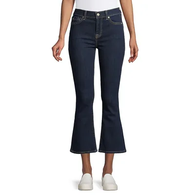 High-Waist Cropped Jeans