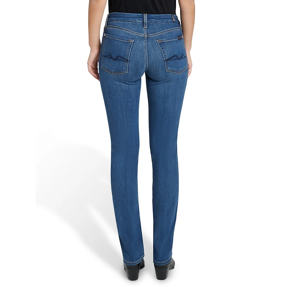 Kimmie Mid-Rise Straight-Leg Jeans