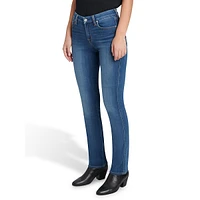 Kimmie Mid-Rise Straight-Leg Jeans