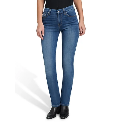 Kimmie Mid-Rise Straight-Leg Jeans