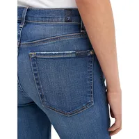 Core High-Waist Cropped Straight Jeans