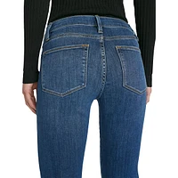 High-Rise Straight Crop Jeans