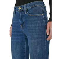 High-Rise Straight Crop Jeans