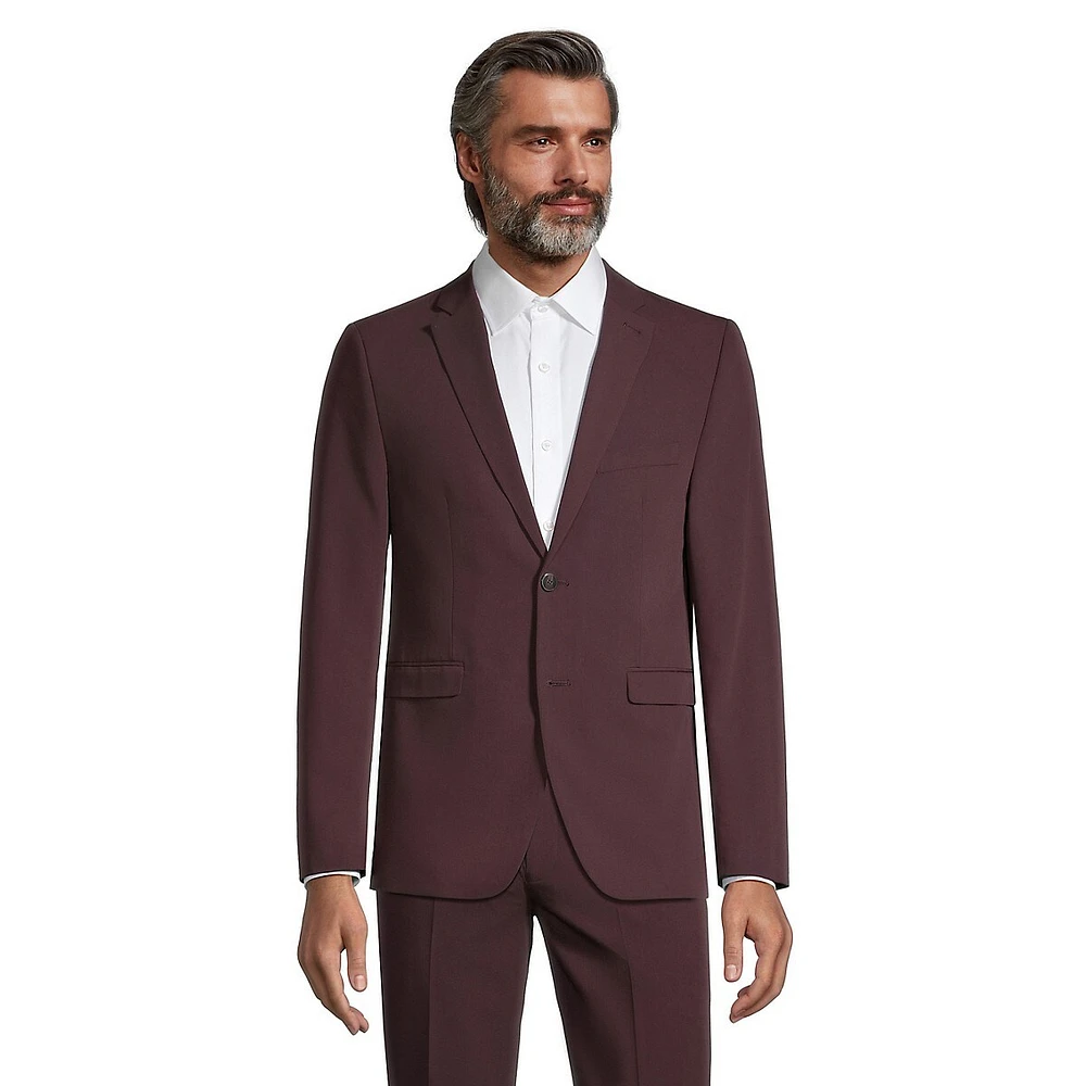 Slim-Fit Stretch-Fabric Suit Jacket