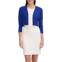 Buttoned Sleeve Shrug