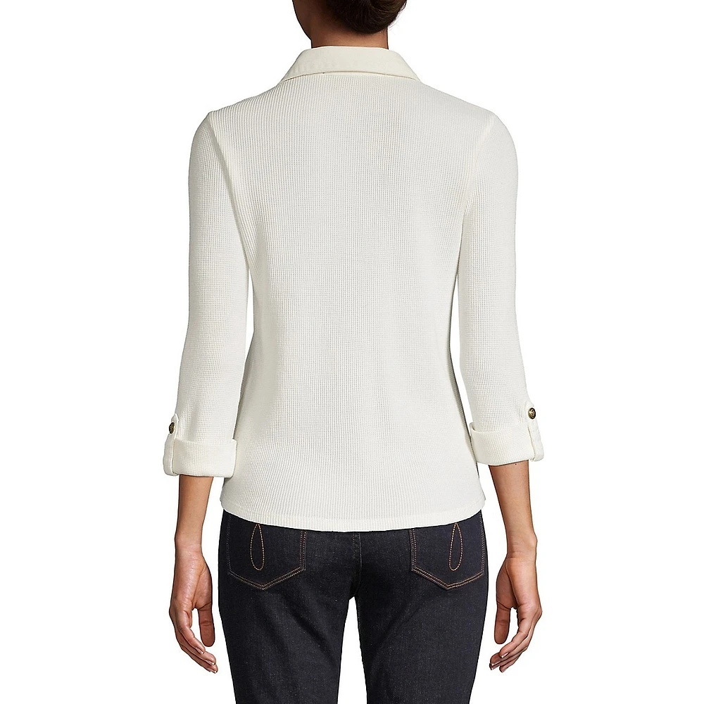 Long-Sleeve Cotton Top