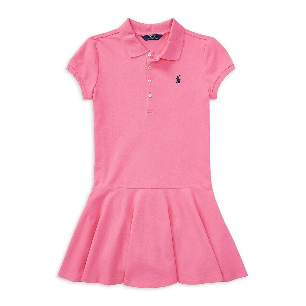 Girl's Easy-Fit Polo Dress